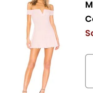 MAJORELLE Strapless Light Pink Dress